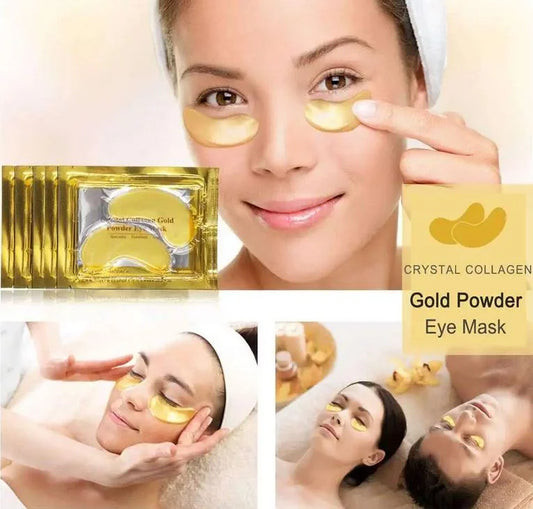 24k Gold Crystal Collagen Under Eye Mask 5 Patches