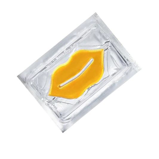 gold lip sheet mask, lip brightening mask, 24K gold lip mask, collagen lip mask, lip care mask, beauty sleep lip mask, plump & smooth lip mask.