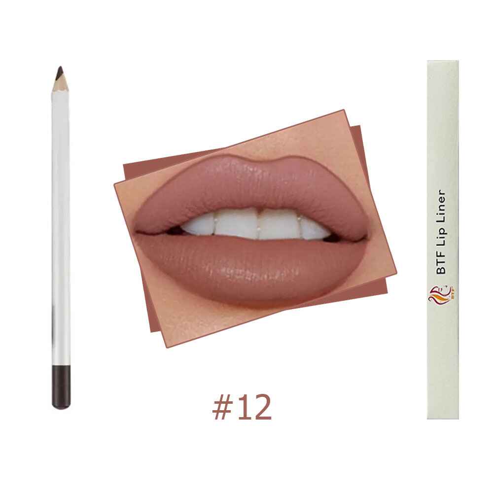 25 Colours High Pigment Waterproof Long Lasting Vegan Matte Overline Lip liner Pencil
