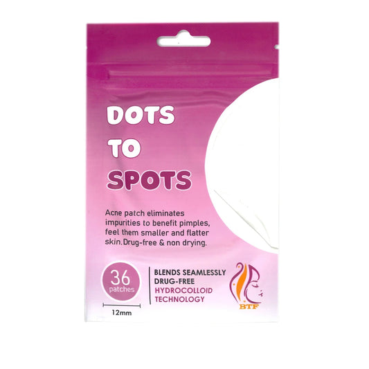 Dots To Spots 36 of 12mm Acne Patches For Acne Blemish Spots Pimple Stickers Skin Treatment