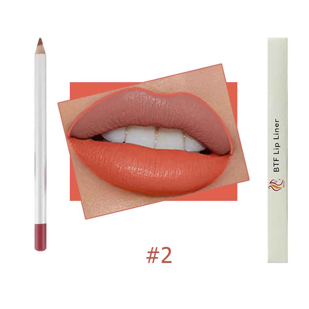 25 Colours High Pigment Waterproof Long Lasting Vegan Matte Overline Lip liner Pencil