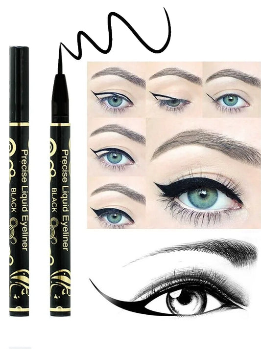 BTF Black 36H Quick Dry Liquid Eyeliner Long-Lasting Smudge Proof Waterproof Pen Pencil
