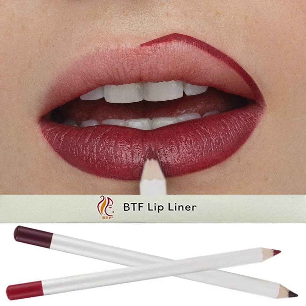 BTF High Pigment Waterproof Long-Lasting Vegan Matte Lip liner pencil caters to every aspect of defining and enhancing the lips, offering rich pigmentation, long-lasting wear, and a diverse range of shades to suit your individual style and needs.