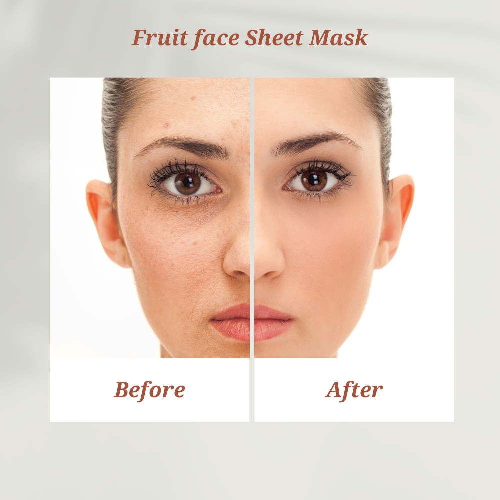 Avocado Face Masks Skincare, Pack of 5 Sheet Mask, Face Masks, Plant Extracts, Hydrating, Moisturizing