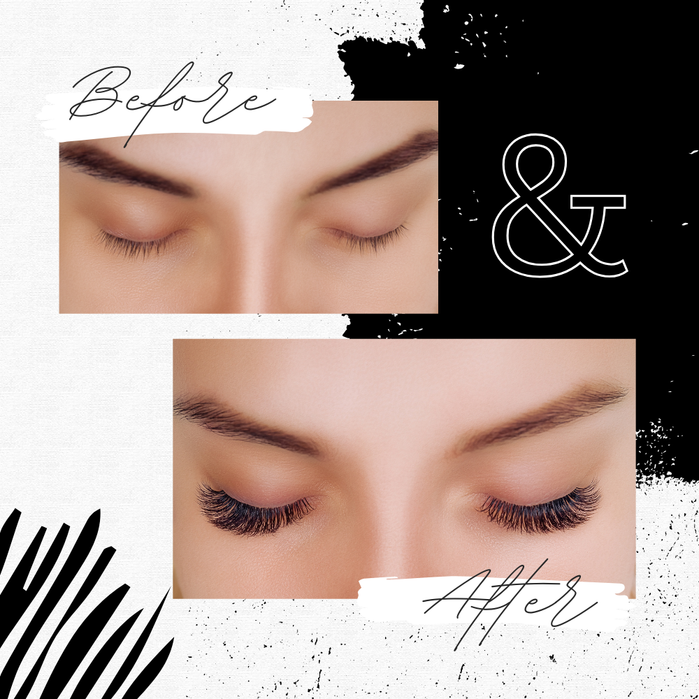 Black & Brown Mascara,5D Silk Fiber Eyelash Volume with Soft Brush