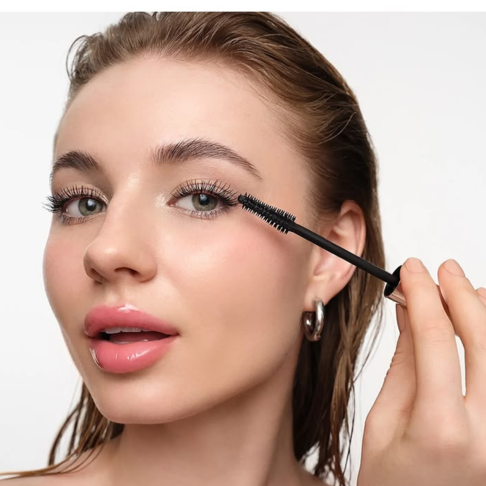 5D Fiber Black Mascara Waterproof Curling Volumizing & Lengthening Eyelash Mascara, Long-Lasting Non-Smudge