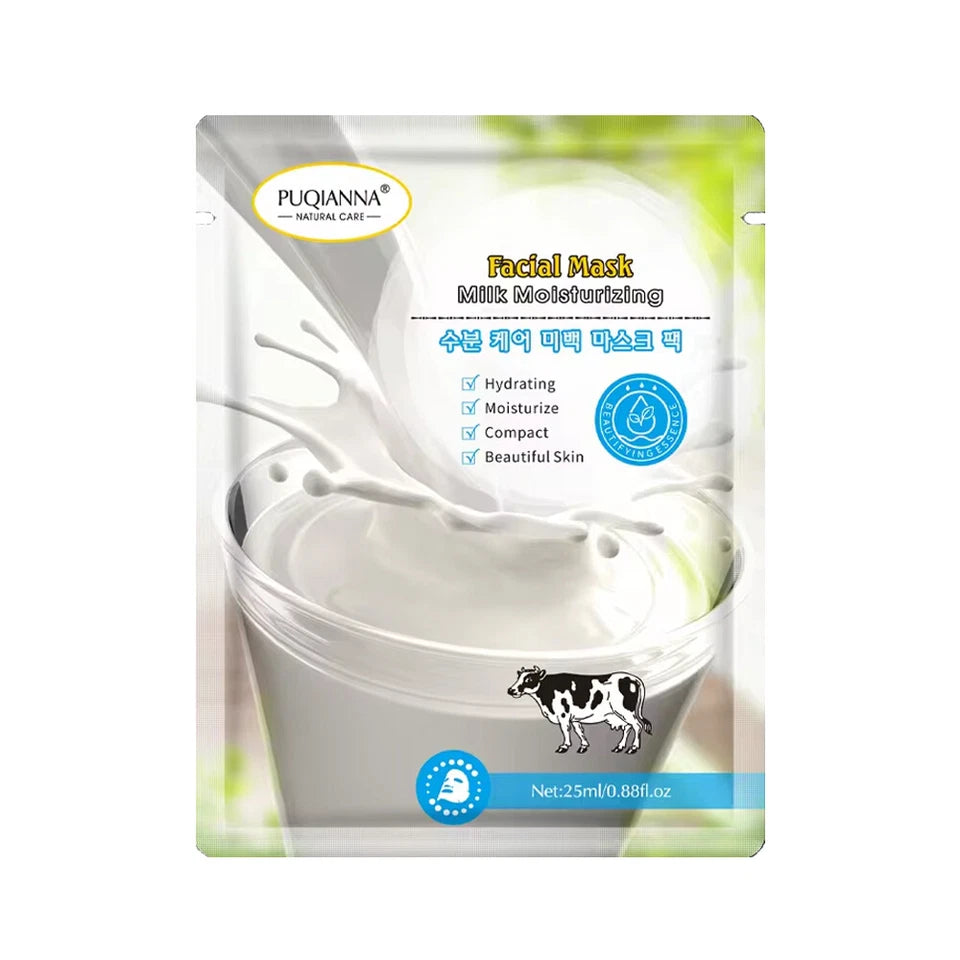 Milk Whitening, Hydrating & Moisturizing Sheet Mask Pack of 5