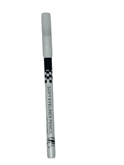 Waterproof White Soft Kohl Eyeliner Pencil for Eyelashes, Waterline Eyes, and Any Eye Shape