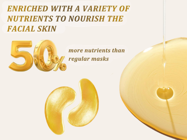 BTF 24K Gold Under Eye Mask for Dark Circles