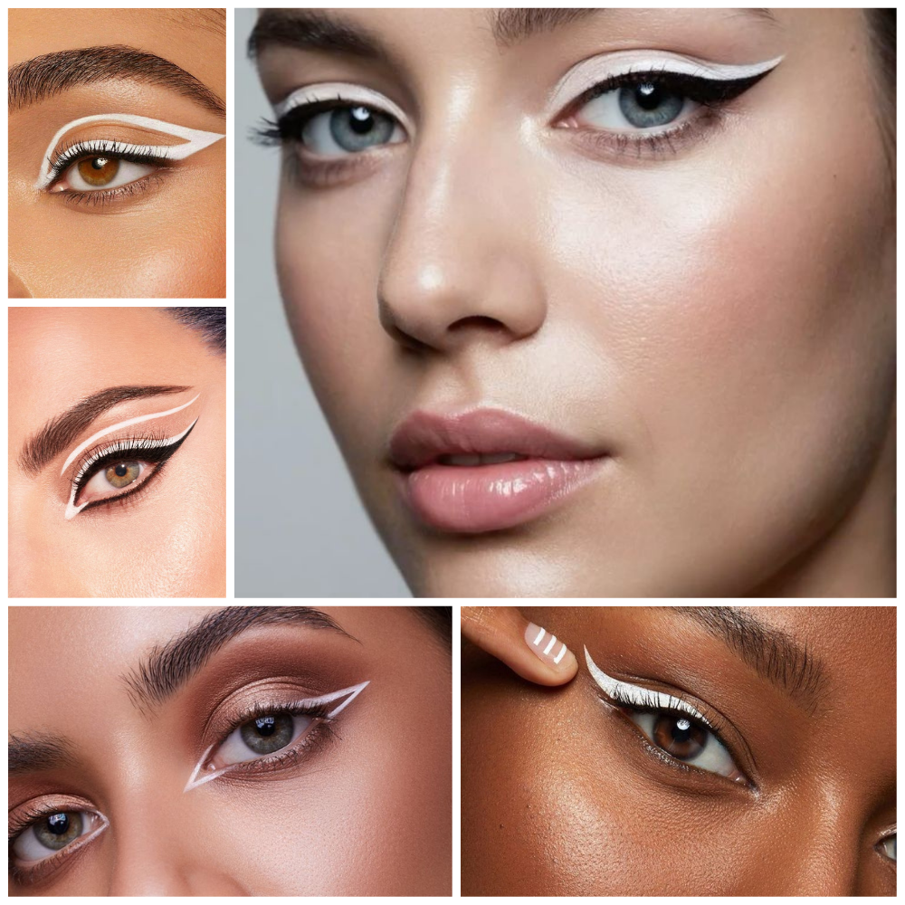 BTF White Soft Kohl Eyeliner Pencil for Eyelashes, Waterline Eyes Create any Eye Shape - Set of 3