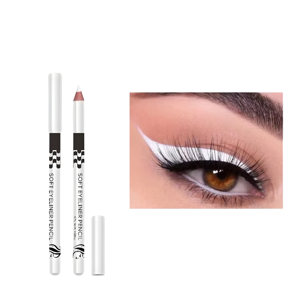 BTF White Soft Kohl Eyeliner Pencil for Eyelashes, Waterline Eyes Create any Eye Shape