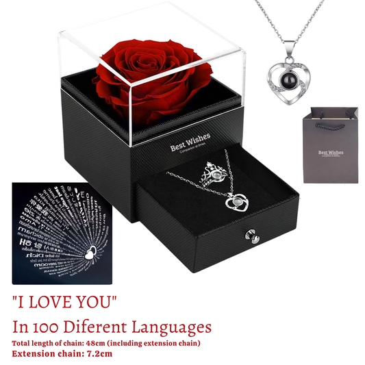 Preserved Rose Jewellery Gift Set Box, Mother's Day gift, Gift for her – Limited Edition by Beauty To Fragrances