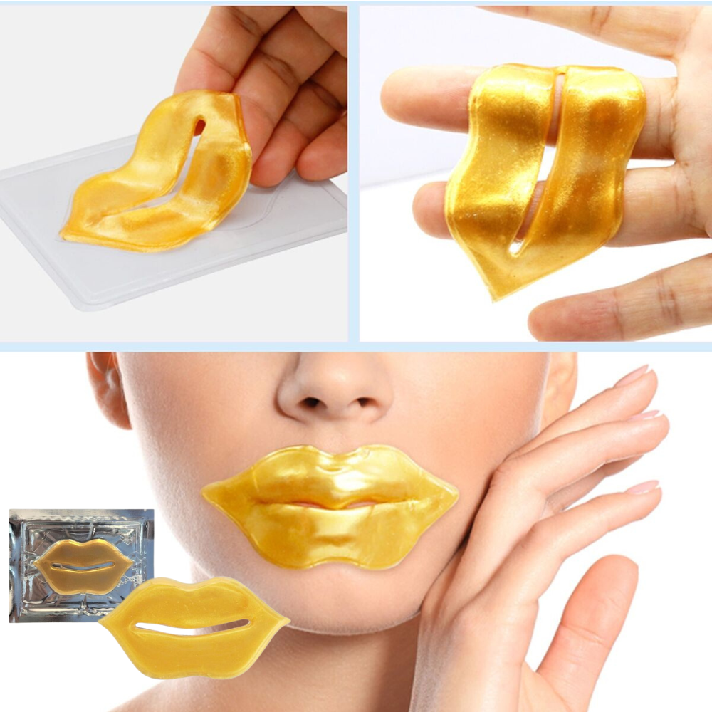 BTF 24K Gold Lip Mask With Collagen Luxurious Hydration Pack of 5