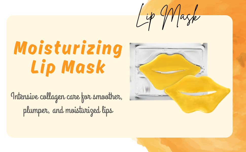 BTF 24K Gold Lip Mask With Collagen Luxurious Hydration Pack of 5