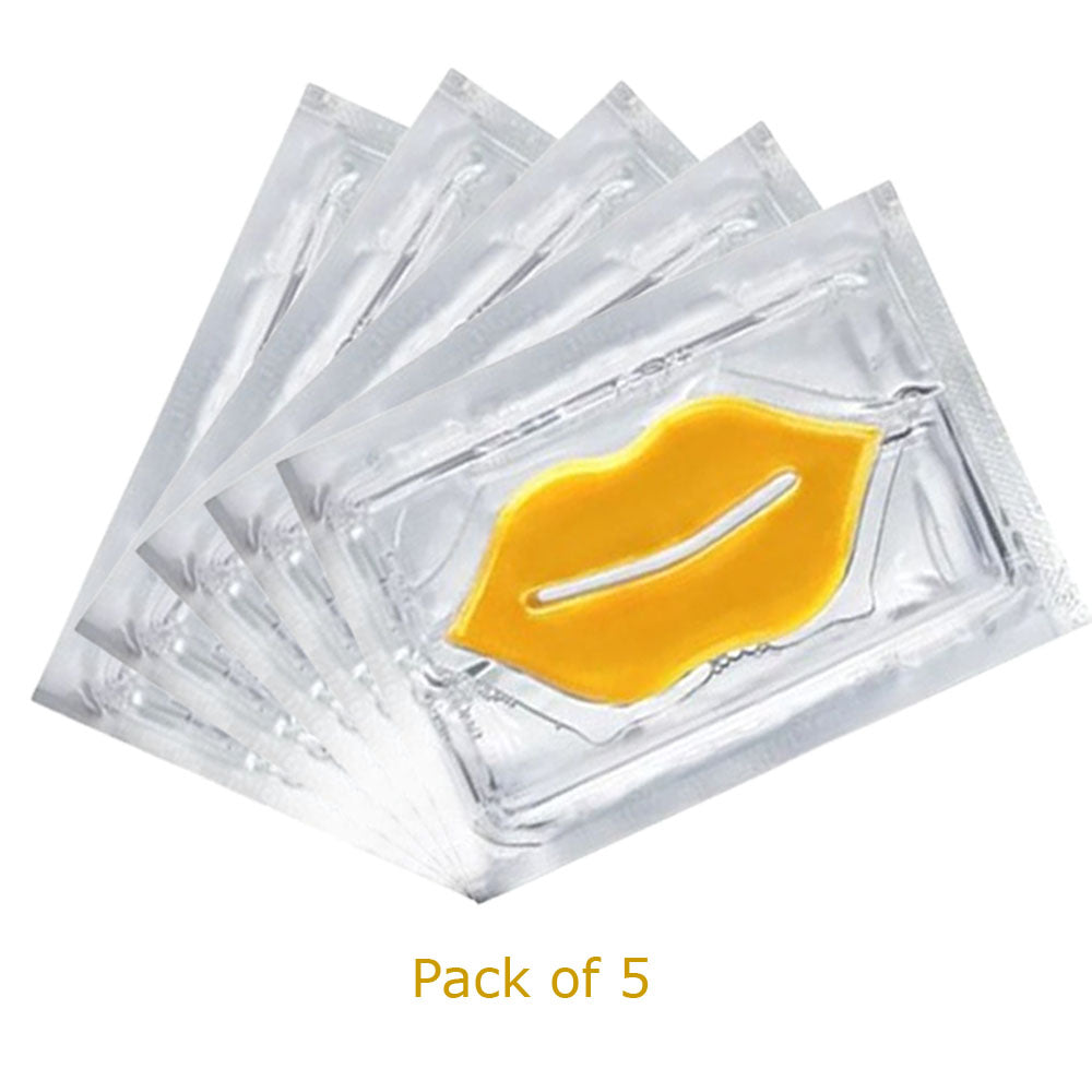 Luxurious 24K Gold Lip Mask with collagen to hydrate, plump, and smooth dry lips 24K Collagen Lip Treatment